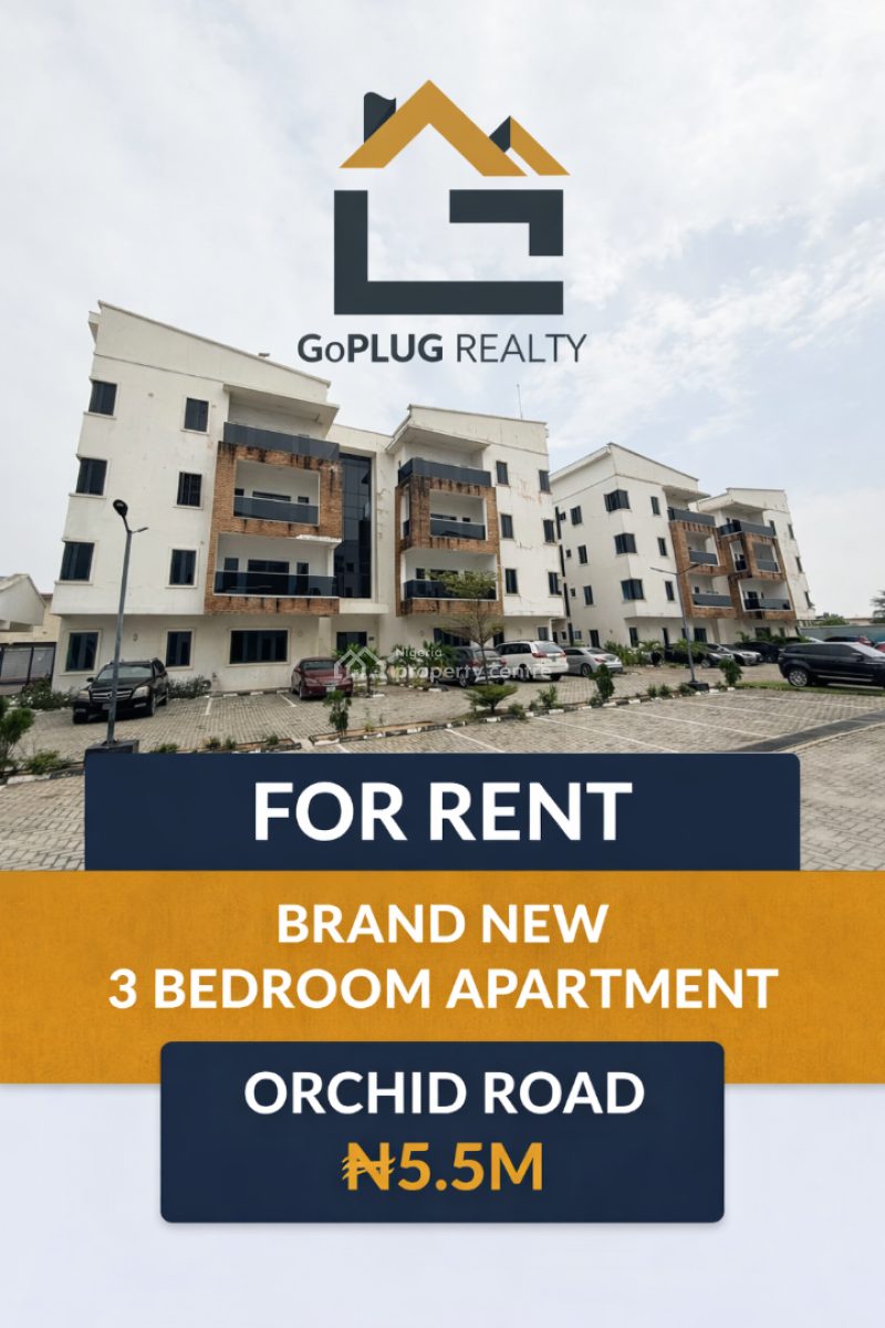 Brand New 3 Bedroom Apartment, Orchid Road, Lekki, Lagos, House for Rent