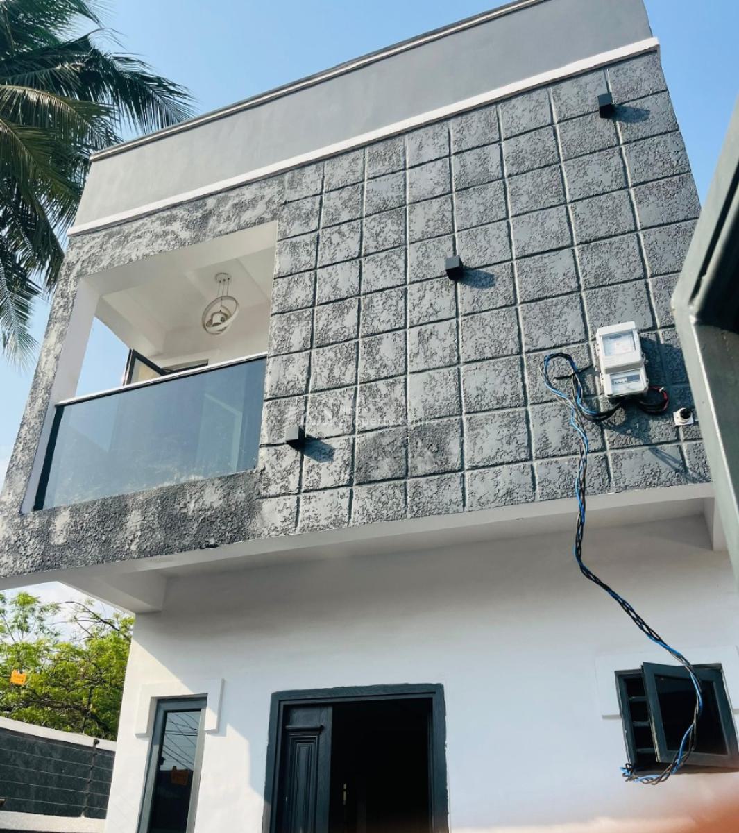 Newly 4 Bedrooms Detached Duplex+ Bq + Solar + Amenities R, Behind Gtbank, Ojodu Berger, Ojodu, Lagos, Detached Duplex for Sale