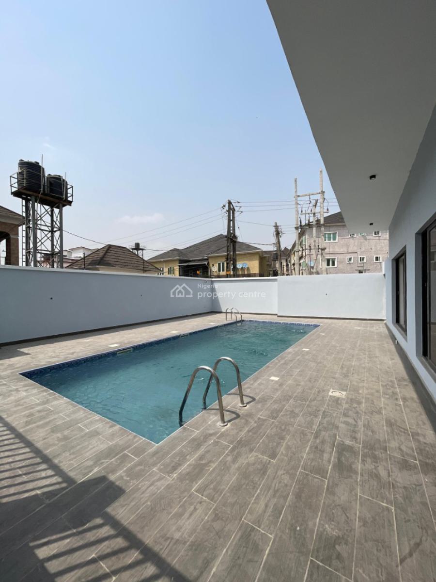 Morden 4 Bedroom Maisonette with Communal Pool, Gym, Children Playcourt, Surulere, Lagos, Terraced Duplex for Sale