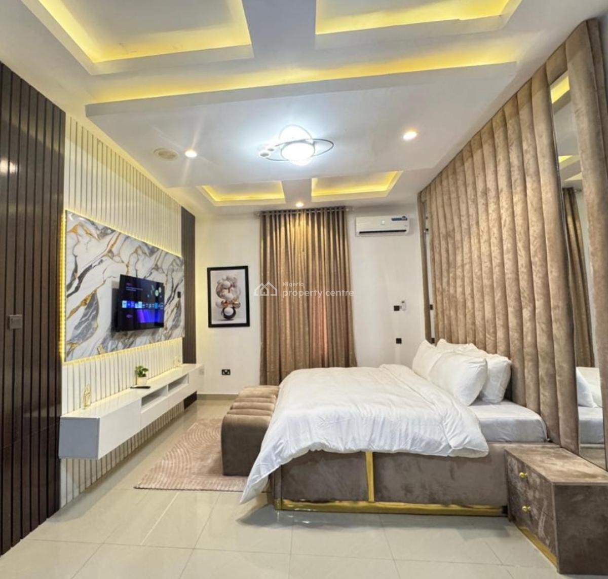 6 Months Fully Furnished 5 Bedroom Duplex with Bq, Ikota, Lekki, Lagos, Detached Duplex for Rent