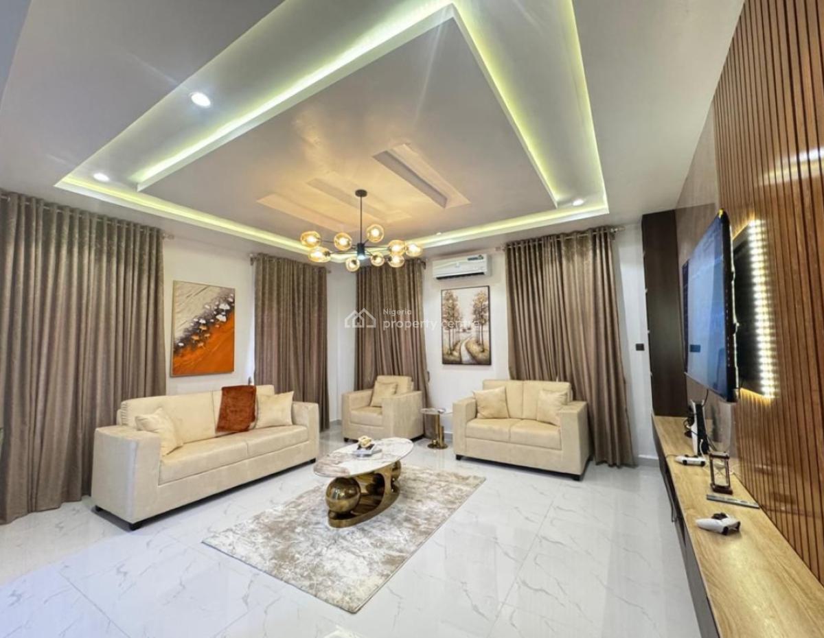 6 Months Fully Furnished 5 Bedroom Duplex with Bq, Ikota, Lekki, Lagos, Detached Duplex for Rent