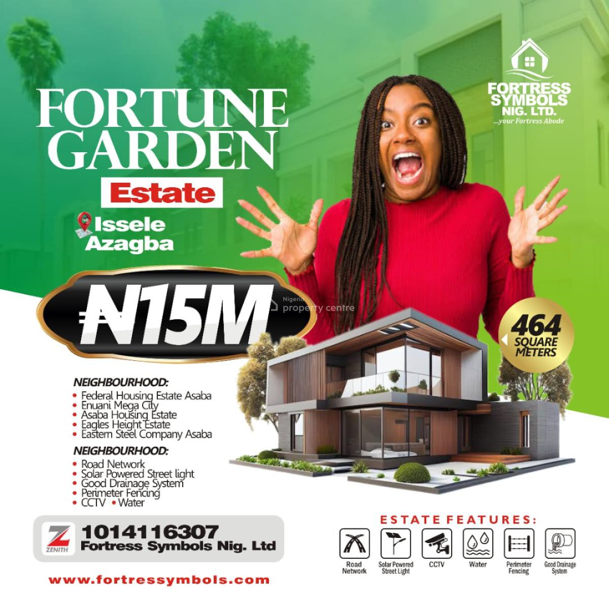 Land with Registered Survey Suitable for Residential, Fortune Gardens Estate, Issele Azagba, Asaba, Delta, Residential Land for Sale