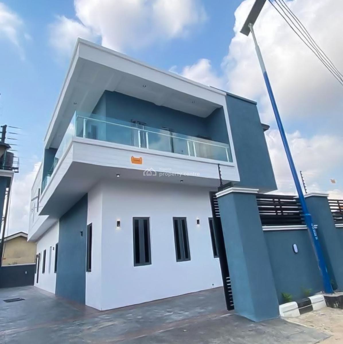 Contemporary 4 Bedroom Duplex with a Bq in a Secure Vicinity, Akwaka, Rumuodomaya, Port Harcourt, Rivers, Detached Duplex for Sale