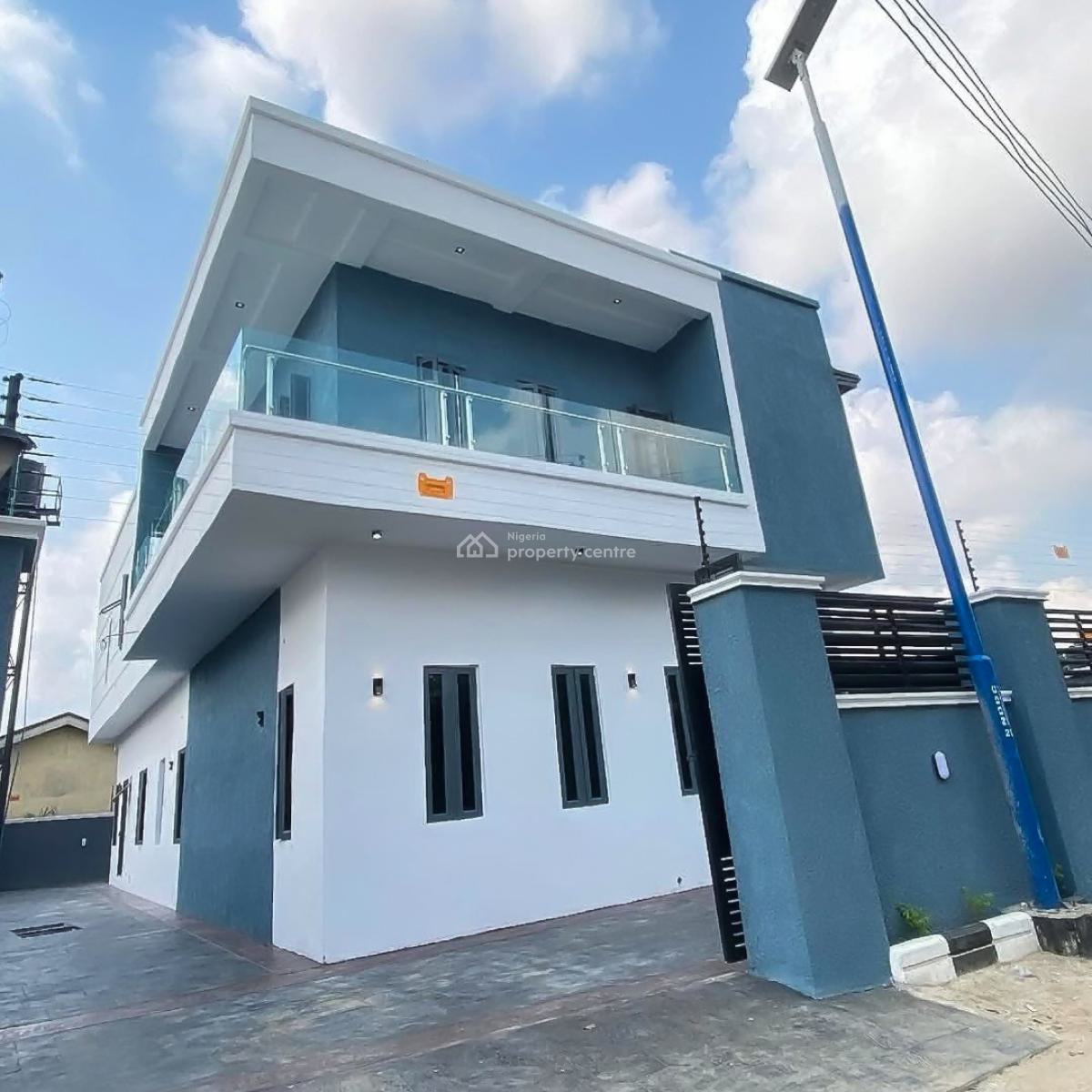 Contemporary 4 Bedroom Duplex with a Bq in a Secure Vicinity, Akwaka, Rumuodomaya, Port Harcourt, Rivers, Detached Duplex for Sale