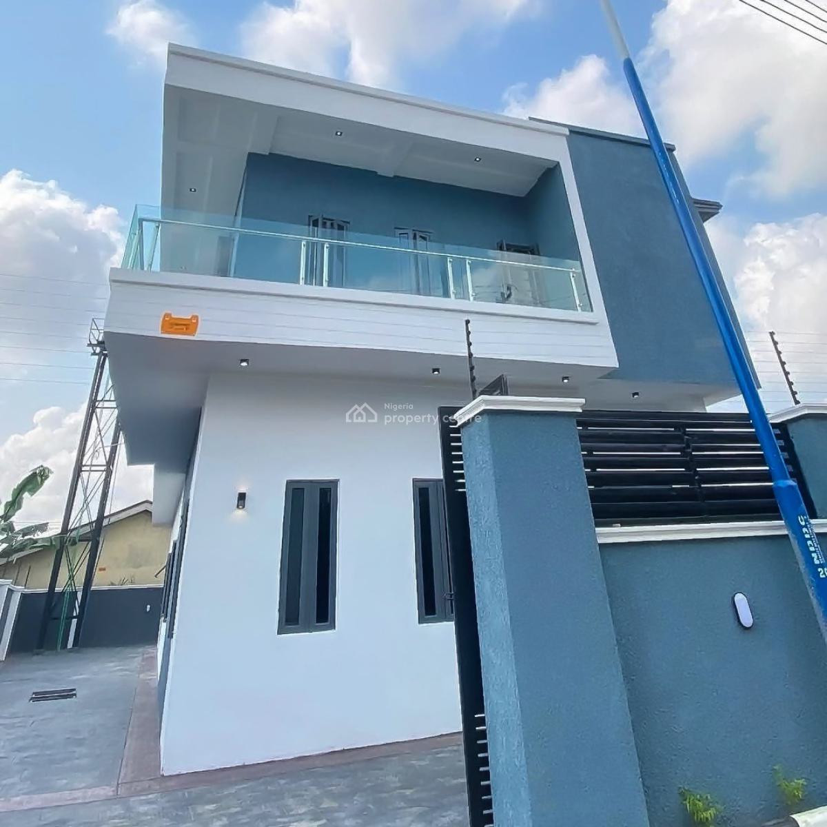 Contemporary 4 Bedroom Duplex with a Bq in a Secure Vicinity, Akwaka, Rumuodomaya, Port Harcourt, Rivers, Detached Duplex for Sale
