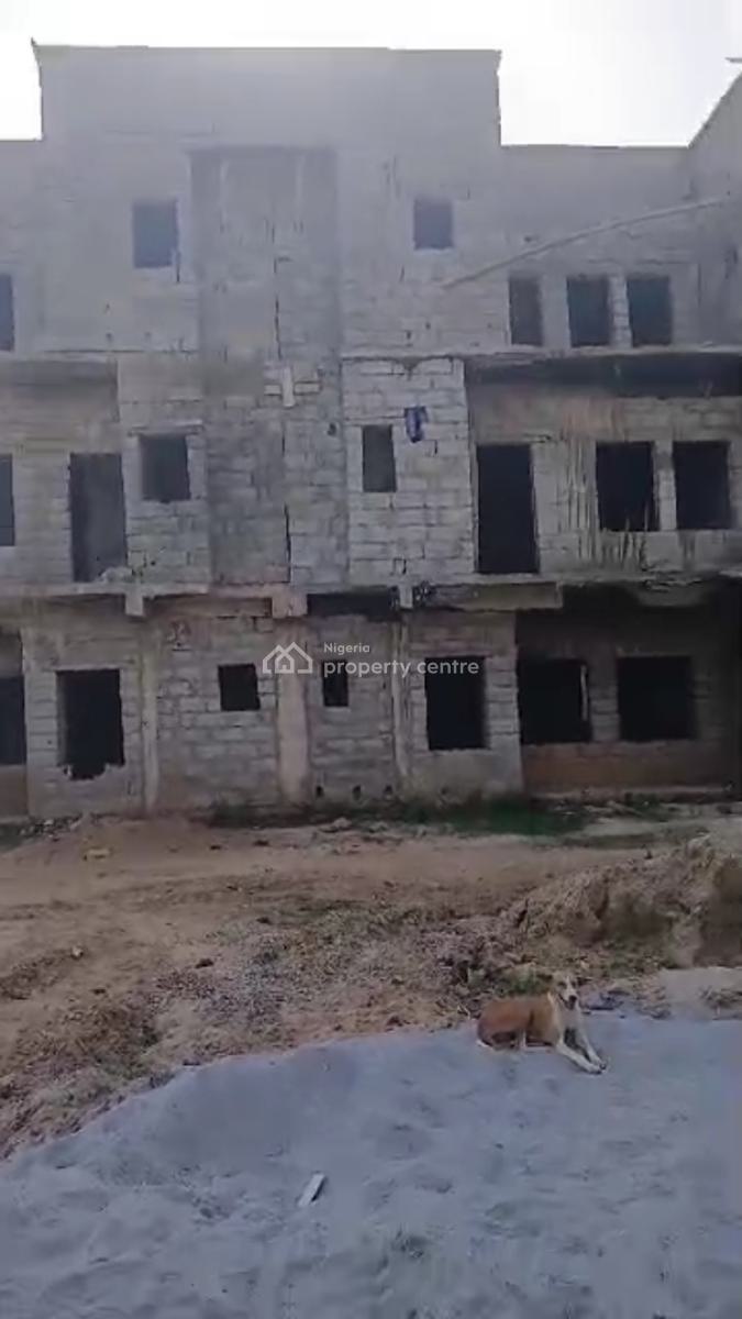4 Bedroom Carcass Duplex with Bq, Behind Gudu High Court, Gudu, Abuja, Terraced Duplex for Sale