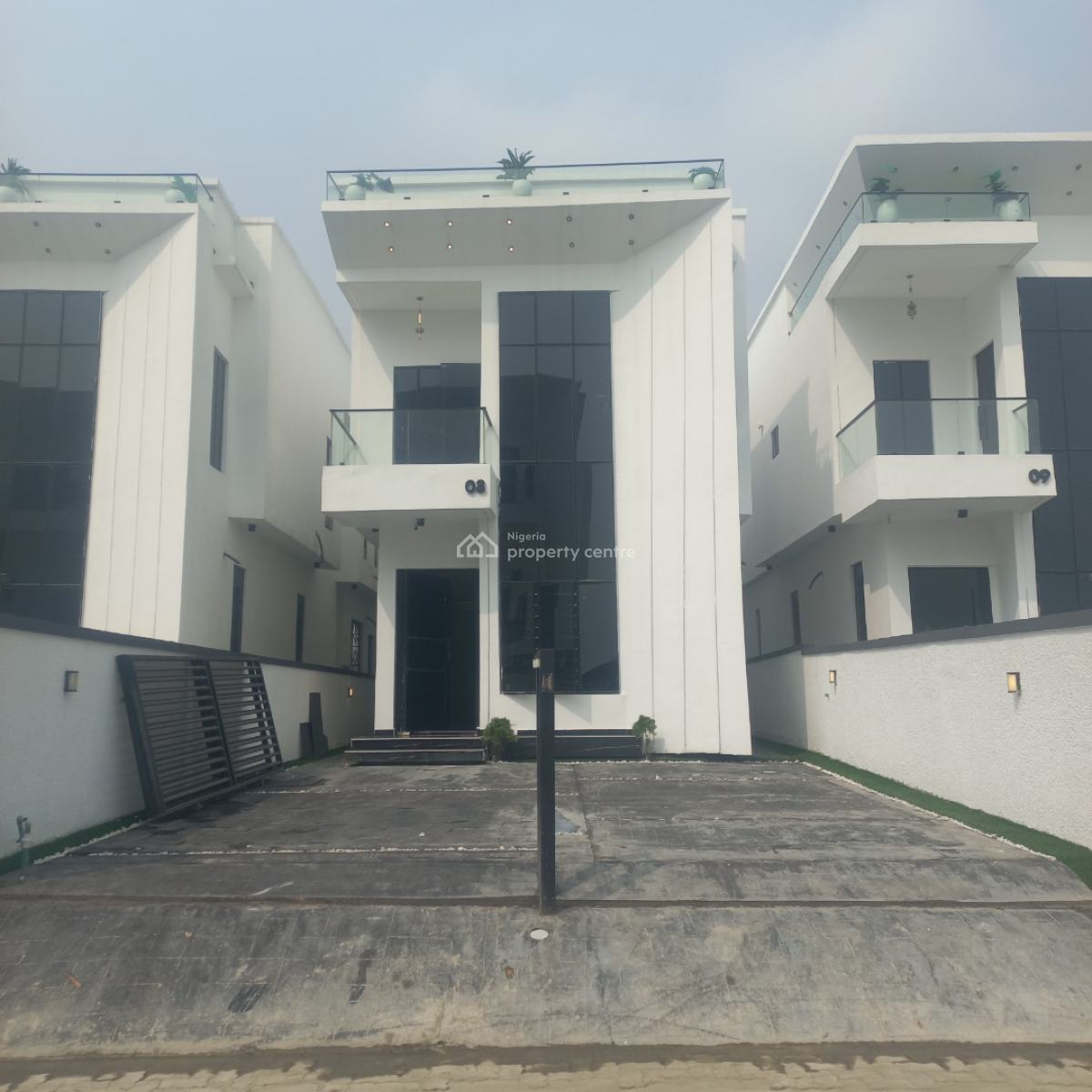 Duplex Beautiful 5 Bedrooms Detached Duplex with Pool and Bq, Chevron, Lekki, Lagos, Detached Duplex for Sale