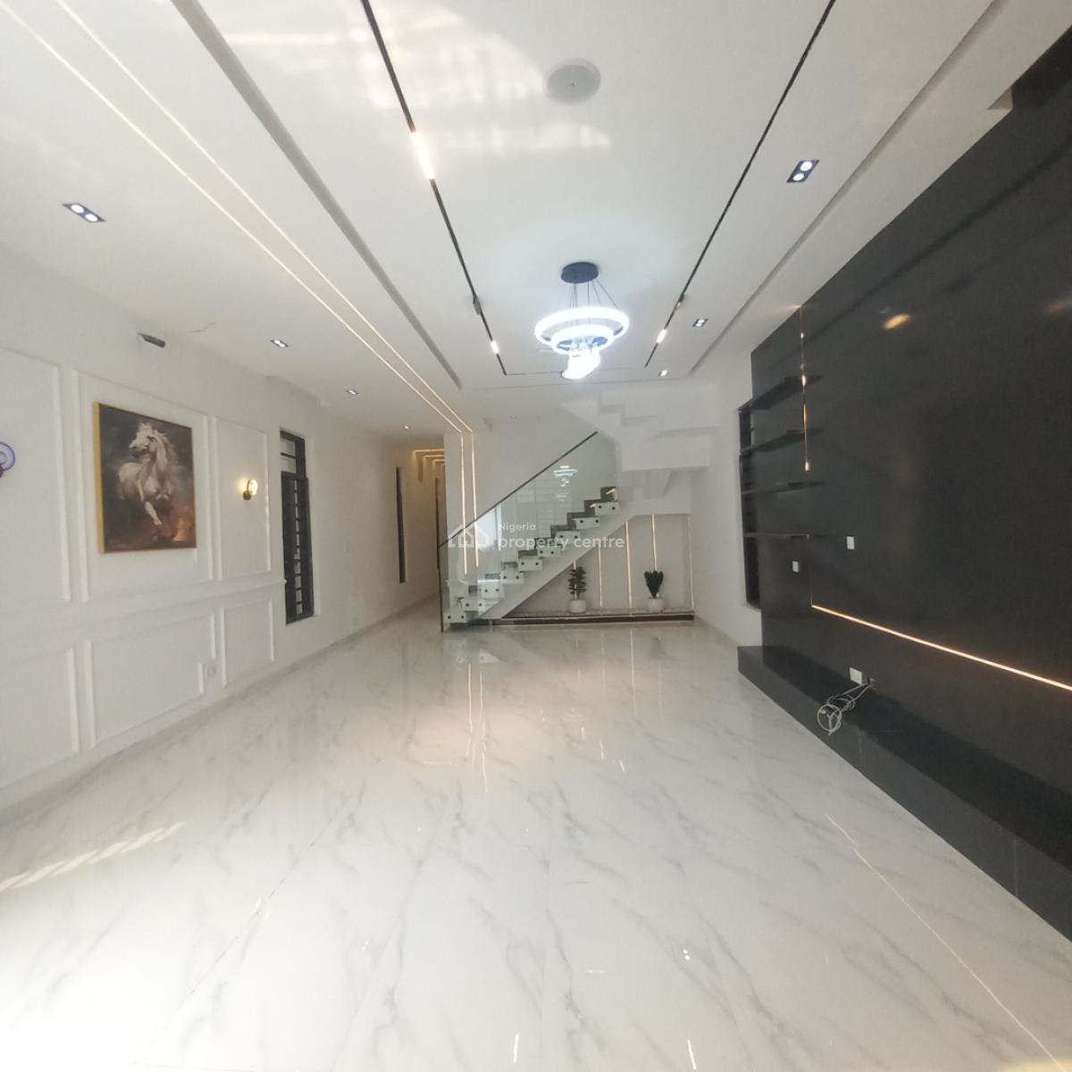 Duplex Beautiful 5 Bedrooms Detached Duplex with Pool and Bq, Chevron, Lekki, Lagos, Detached Duplex for Sale