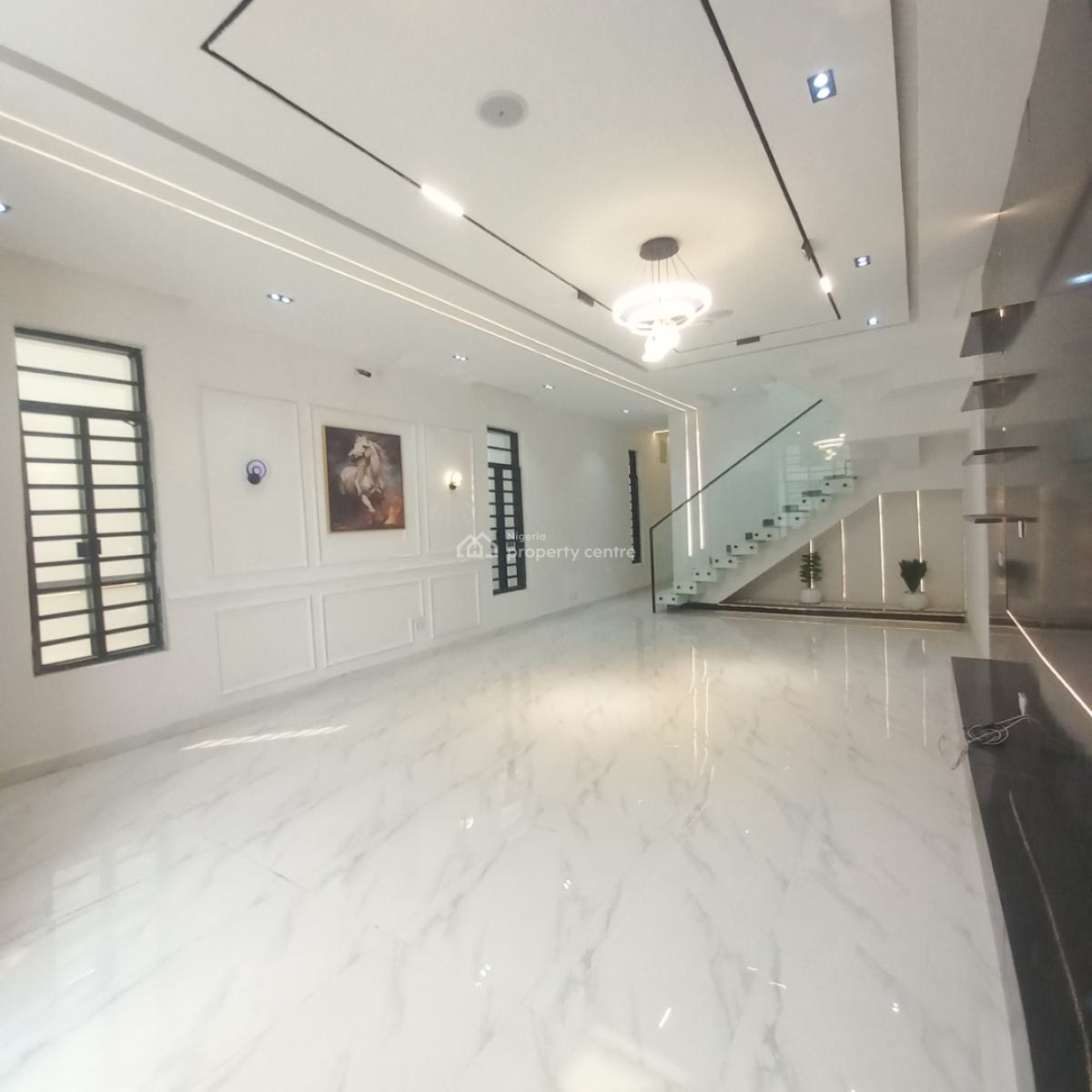 Duplex Beautiful 5 Bedrooms Detached Duplex with Pool and Bq, Chevron, Lekki, Lagos, Detached Duplex for Sale