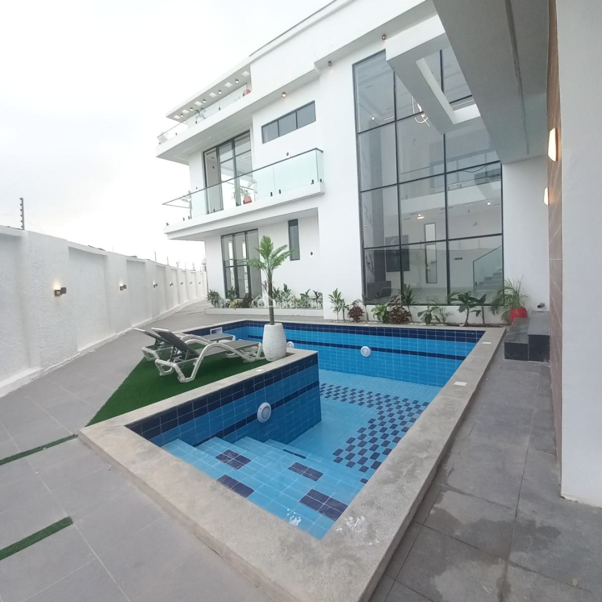 Magnificent 5 Bedroom Detached Duplex with Pool,cinema and Bq, Chevron, Lekki, Lagos, Detached Duplex for Sale