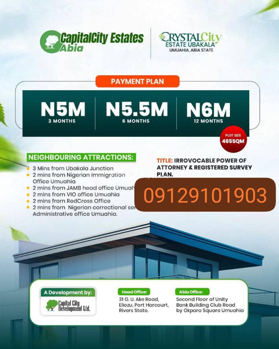 Plots of Affordable Land, Ubakala, Umuahia, Abia, Mixed-use Land for Sale