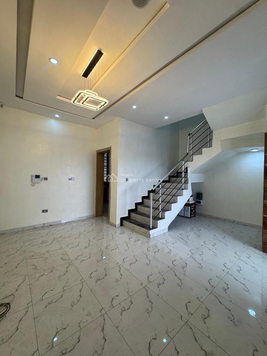 Self Serviced 3 Bedroom Terrace Duplex Solar Inverter and Maid Room, Sangotedo, Ajah, Lagos, Terraced Duplex for Sale