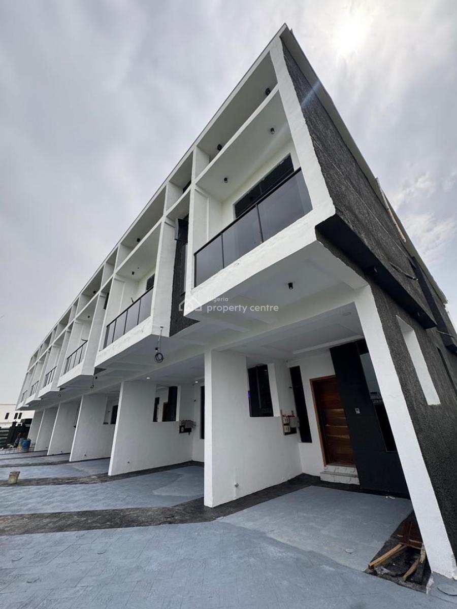 Self Serviced 3 Bedroom Terrace Duplex Solar Inverter and Maid Room, Sangotedo, Ajah, Lagos, Terraced Duplex for Sale