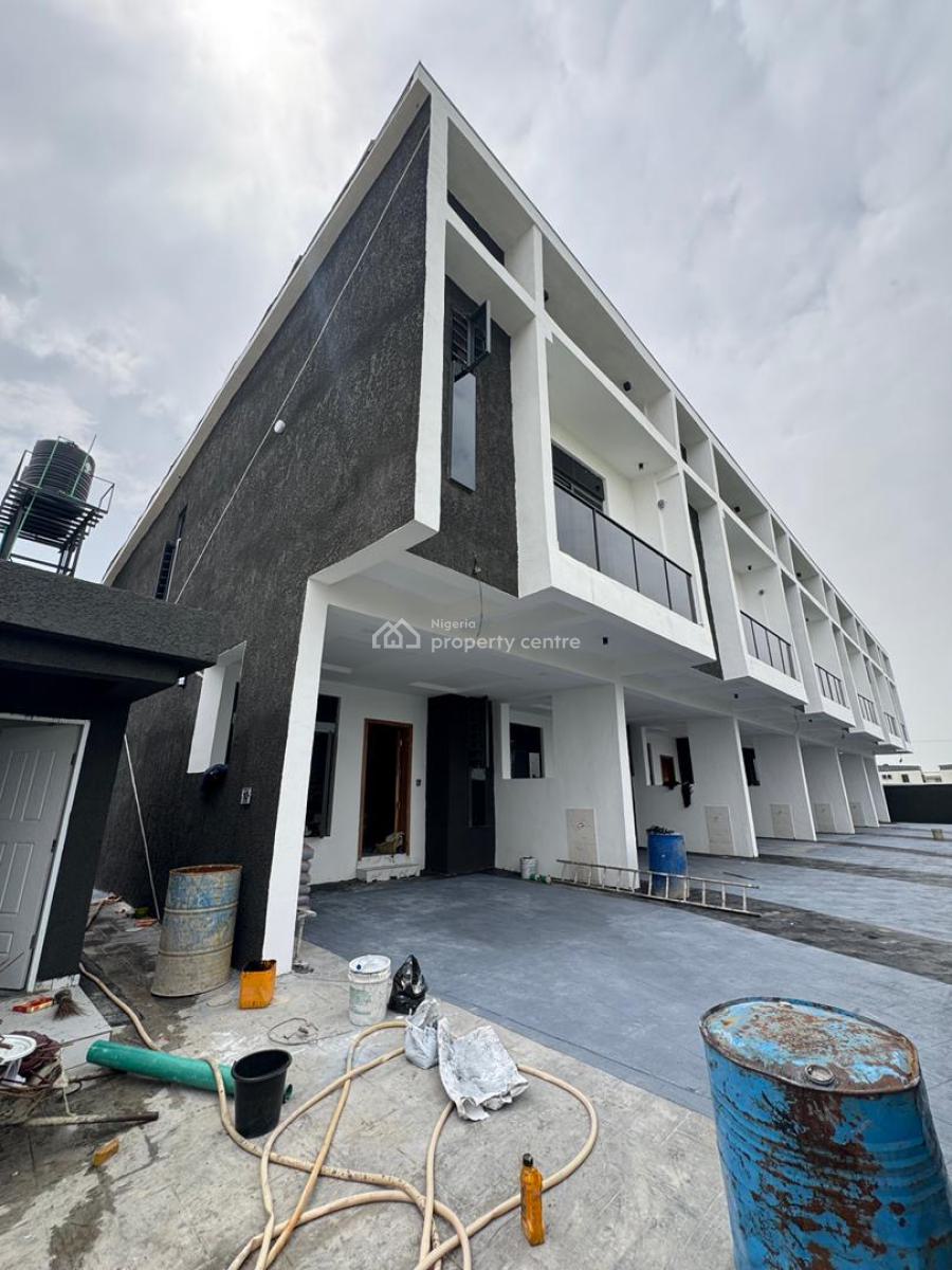 Self Serviced 3 Bedroom Terrace Duplex Solar Inverter and Maid Room, Sangotedo, Ajah, Lagos, Terraced Duplex for Sale