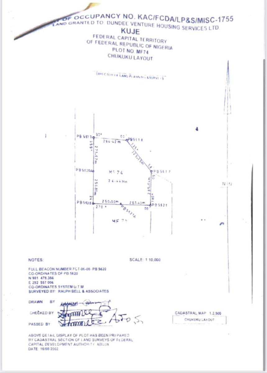 500 Sqm Estate Plot, Kuje, Abuja, Residential Land for Sale