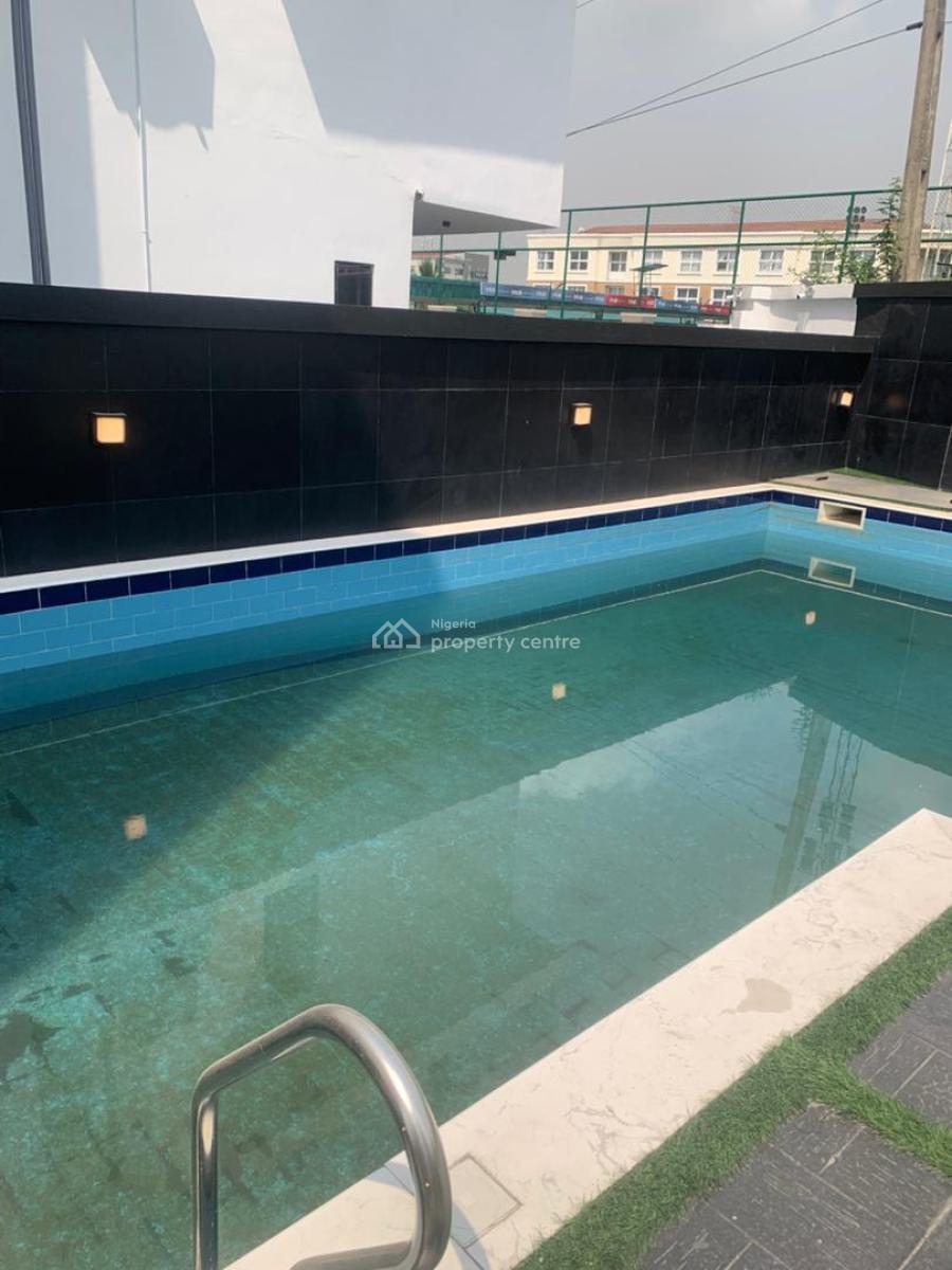 Family 4 Bedroom Terrace with a Swimming Pool, Gym, Kids Play Area & Bq, Ikate, Lekki, Lagos, Terraced Duplex for Sale