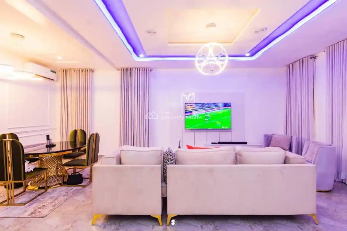 Very Neatly Furnished Serviced 4 Bedrooms Semi-detached House with a Bq, Victoria Bay 3 Estate, Ikate, Lekki, Lagos, Semi-detached Duplex for Rent
