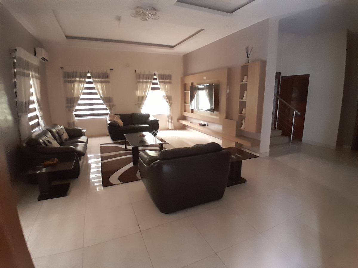 5 Bedroom Furnished Detached House, Canal View Estate, Osapa, Lekki, Lagos, Detached Duplex for Rent