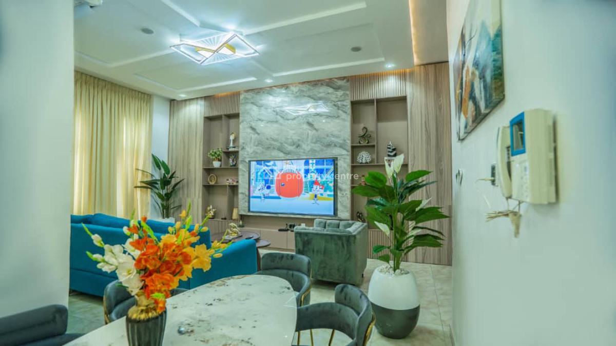Luxury Furnished 4 Bedroom Duplex in Chevron, Hawau Abikan Street, Chevy View Estate, Lekki, Lagos, Semi-detached Duplex for Rent