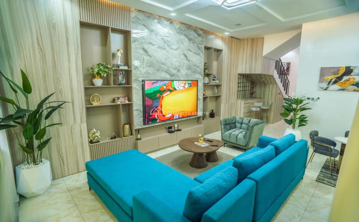 Clean and Luxury 4bedroom Detach Duplex in Chevron, Chevy View Estate, Lekki, Lagos, Semi-detached Duplex for Rent