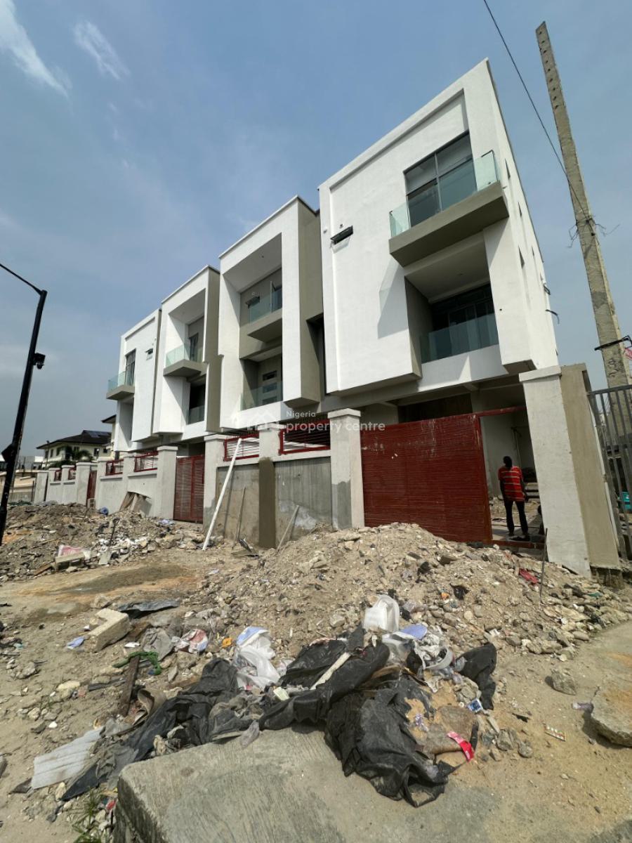 Contemporary Luxury Designed 3 Bedroom Terrace with a Room Bq, Lekki Phase 1, Lekki, Lagos, Terraced Duplex for Sale