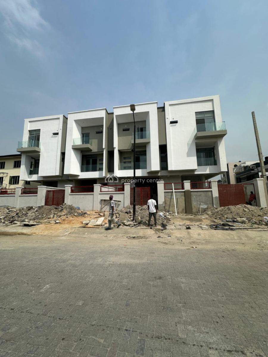 Contemporary Luxury Designed 3 Bedroom Terrace with a Room Bq, Lekki Phase 1, Lekki, Lagos, Terraced Duplex for Sale