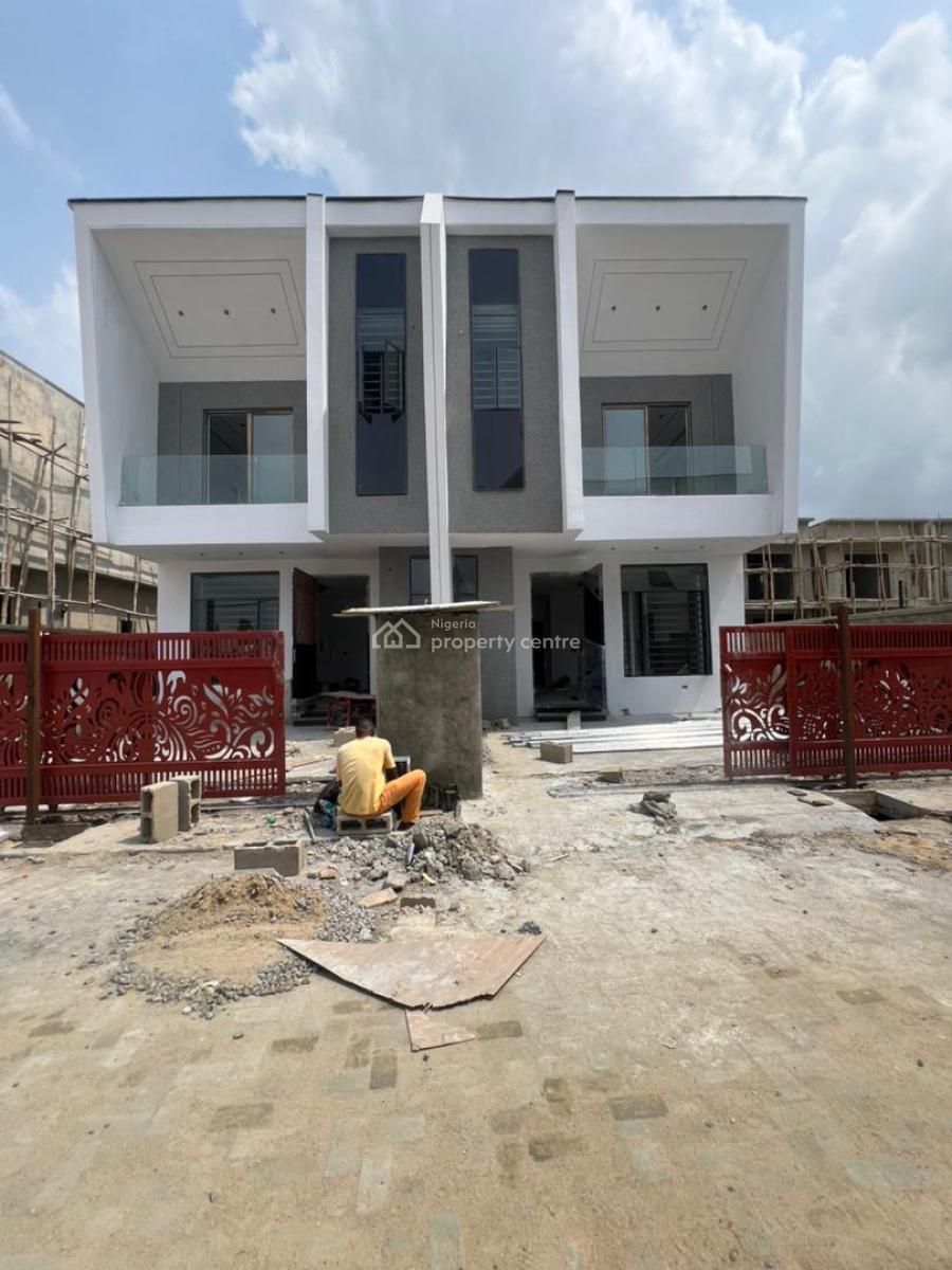 Newly Built 4 Bedroom Semi Detached Duplex with Bq in a Secure Estate, Ikota, Lekki, Lagos, Semi-detached Duplex for Sale
