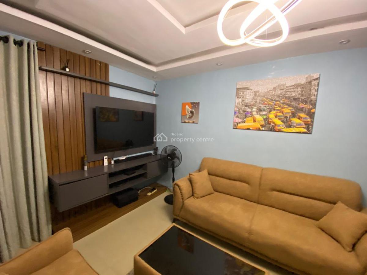 Furnished Two Bed Flat ( Bungalow), Just Two Tenants in The Compound,, Surulere, Lagos, Flat / Apartment for Rent