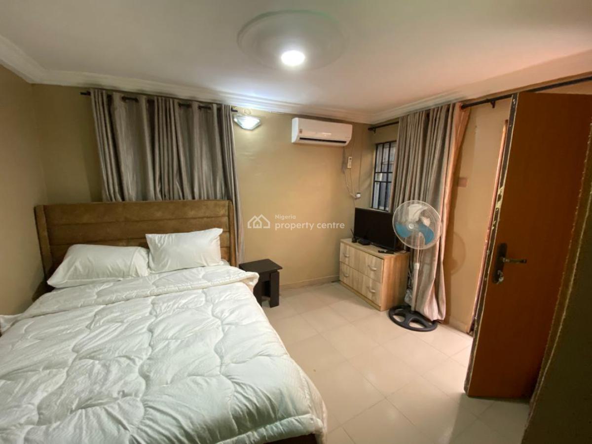 Furnished Two Bed Flat ( Bungalow), Just Two Tenants in The Compound,, Surulere, Lagos, Flat / Apartment for Rent