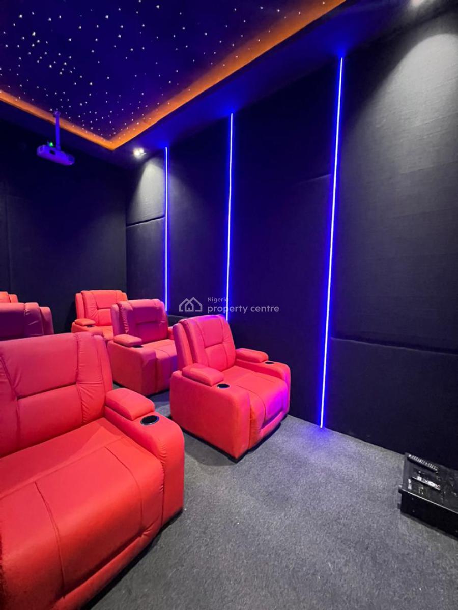 Spacious 5 Bedroom Detaced Duplex with Bq, Cinema, Rooftop Terrace, Chevron Toll Gate, Lekki, Lagos, Detached Duplex for Sale