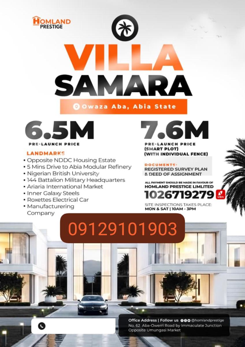 Plots of Affordable Land in Owaza Aba, Opposite Nddc Housing Estate, Ukwa, Abia, Mixed-use Land for Sale