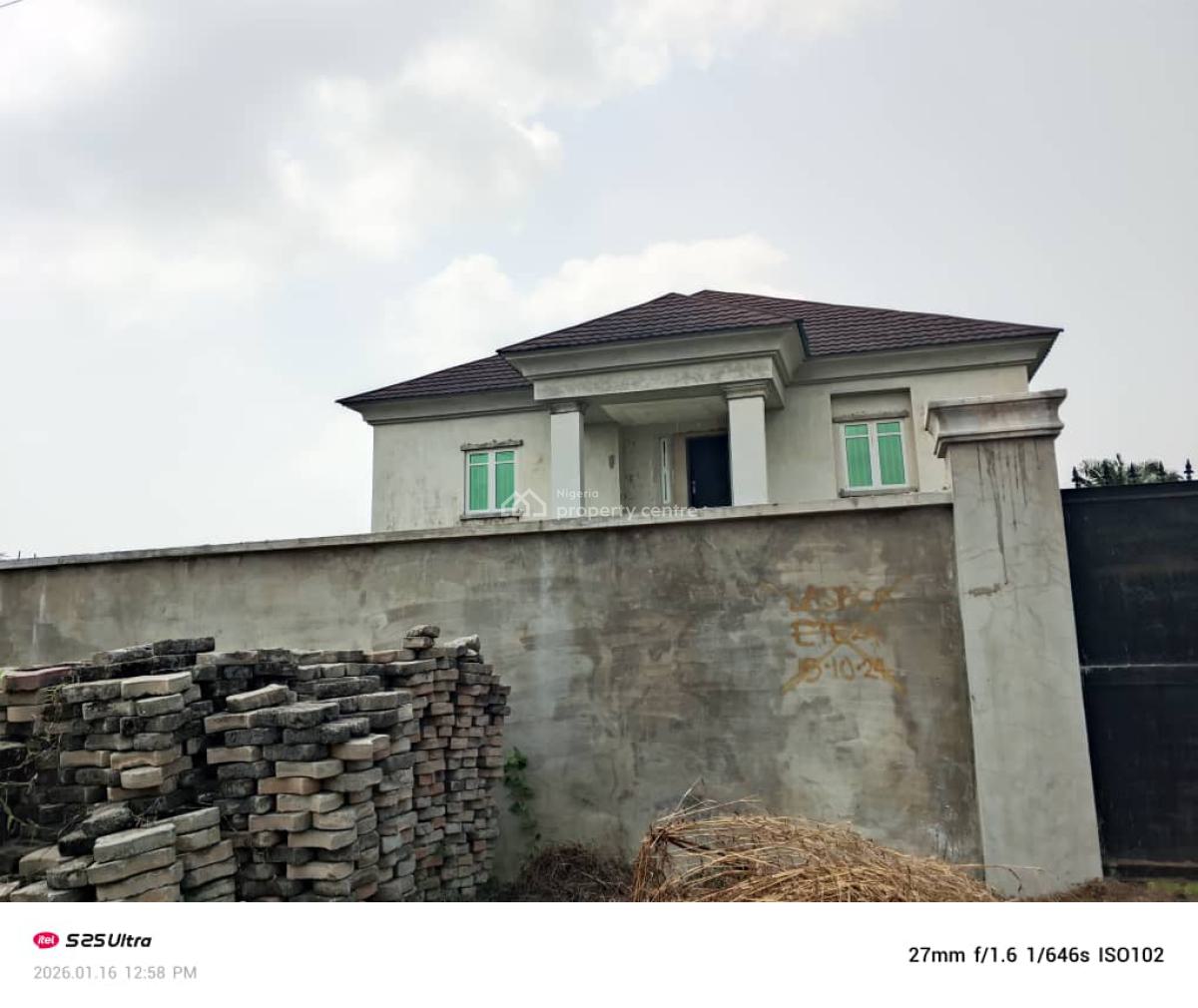 Partially Completed 4 Bedroom Fully Detached Duplex, Off Sola Harrison Street , Lekki. Scheme Ii, Ogombo, Ajah, Lagos, Detached Duplex for Sale