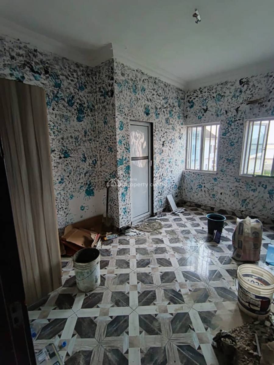Clean 2bedroom Flat with Modern Facilities Upstairs in Secured Estate, at Majek After Sangotedo Lekki, Sangotedo, Ajah, Lagos, Flat / Apartment for Rent