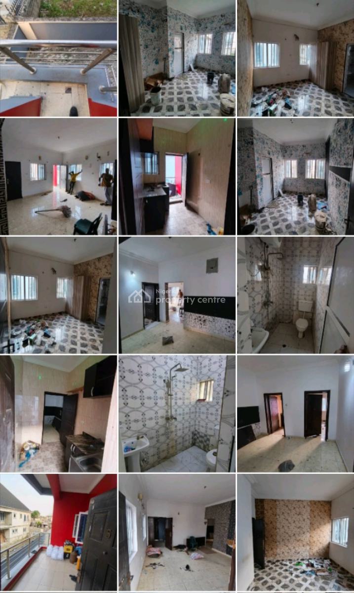 Clean 2bedroom Flat with Modern Facilities Upstairs in Secured Estate, at Majek After Sangotedo Lekki, Sangotedo, Ajah, Lagos, Flat / Apartment for Rent