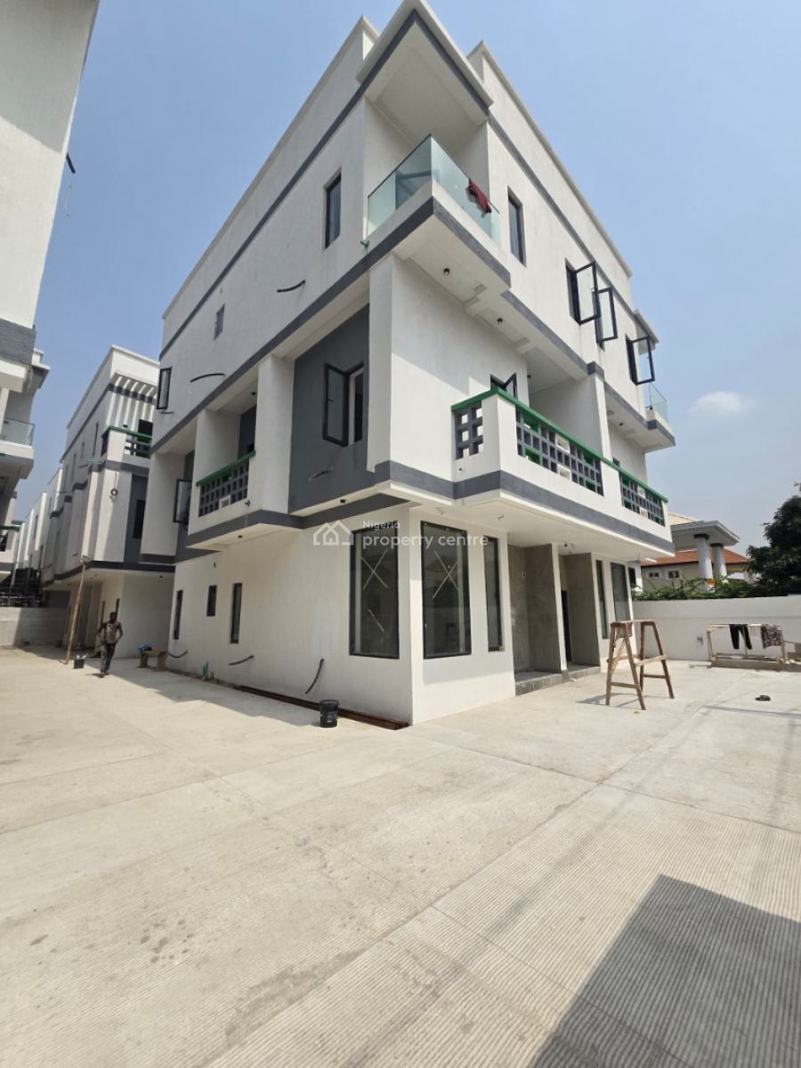 Newly Built Serviced 4 Bedroom Semi-detached House with a Room Bq, Lekki Phase 1, Lekki, Lagos, Semi-detached Duplex for Sale