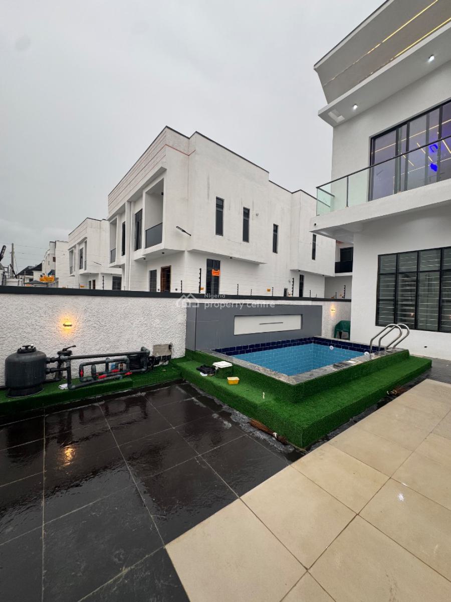 Spacious 5 Bedroom Fully Detached Duplex with Bq and a Pool, Ikota, Lekki, Lagos, Detached Duplex for Sale