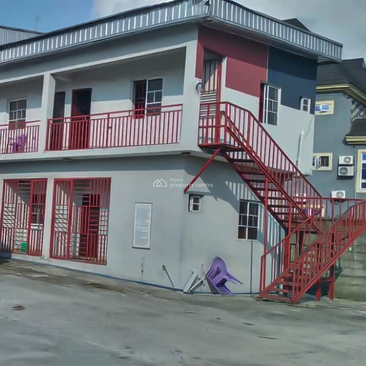 900sqm Warehouse with Offices on 4 Plots of Land, Eliozu, Port Harcourt, Rivers, Warehouse for Sale