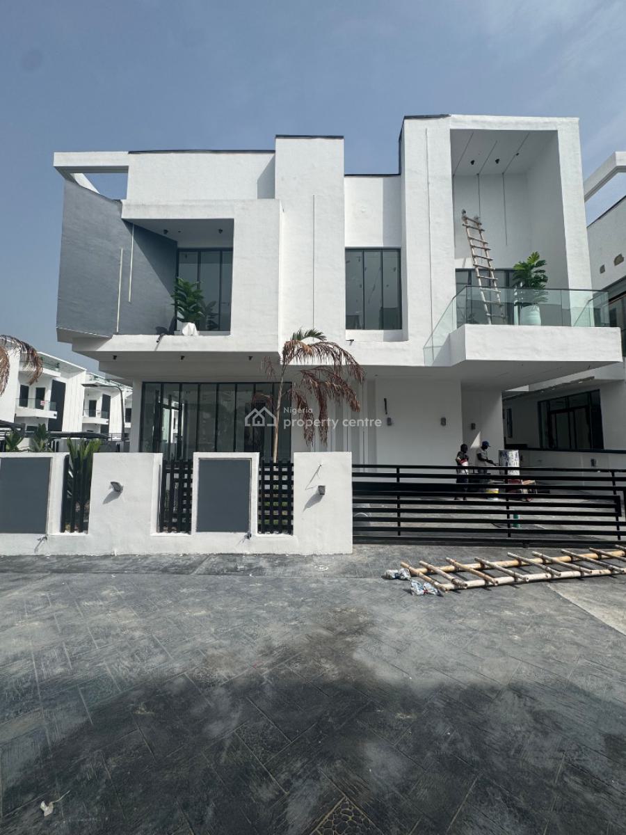 Beautifully Built 5 Bedroom Fully Detached Duplex with Bq and a Pool, Chevron, Lekki Phase 2, Lekki, Lagos, Detached Duplex for Sale