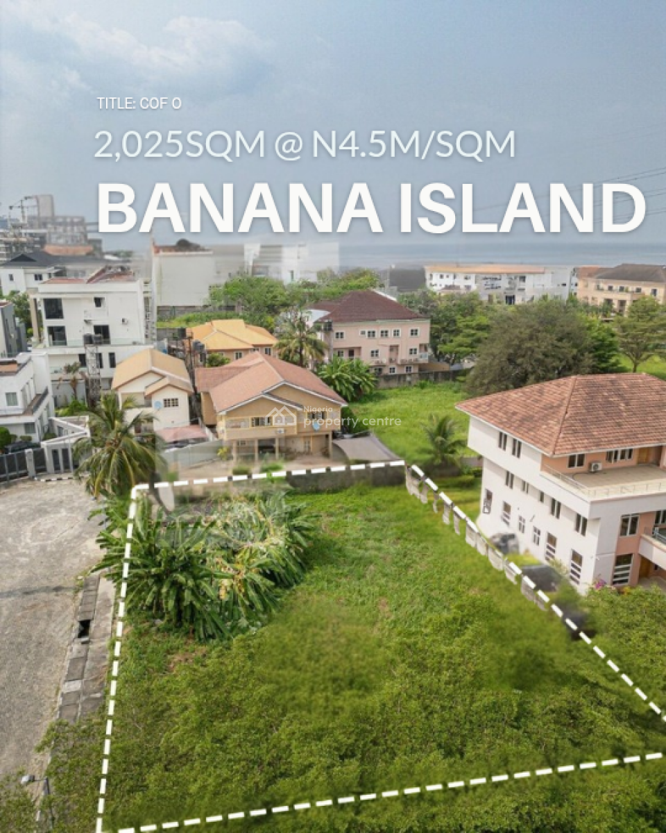 a Prime 2,205 Sqm Bare Land, Banana Island, Ikoyi, Lagos, Residential Land for Sale