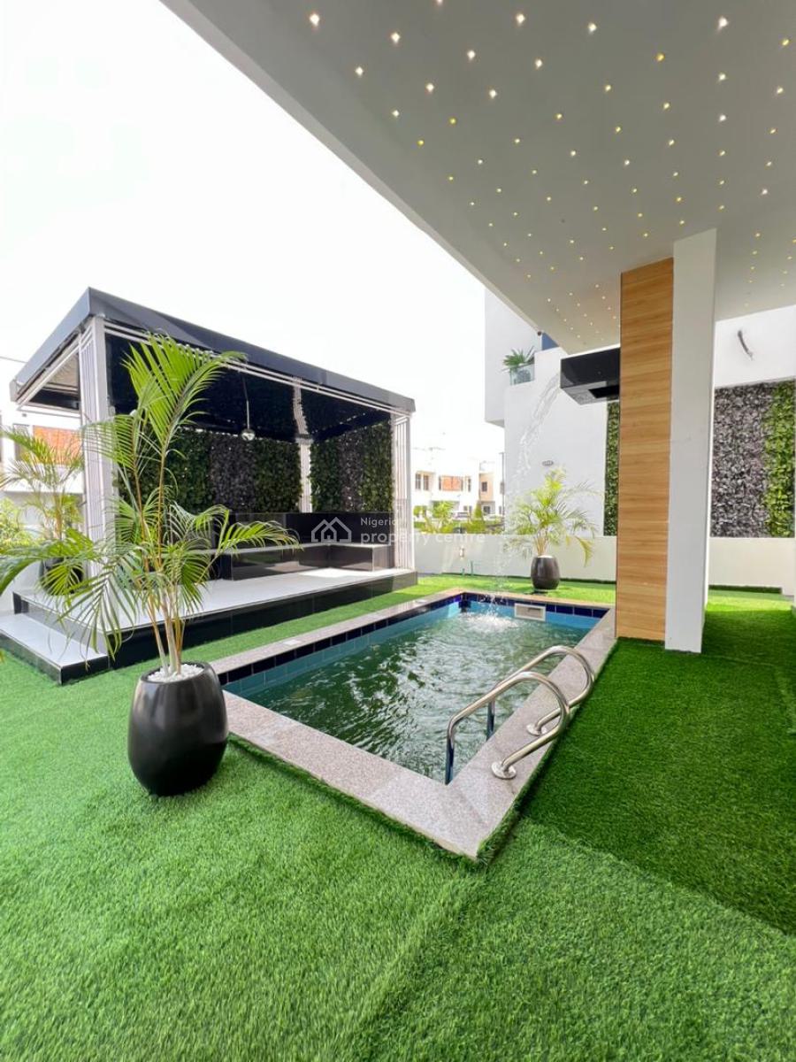 Spacious 5 Bedrooms Detaced Duplex with Bq, Cinema, Rooftop Terrace, Chevron Tollgate, Lekki, Lagos, Detached Duplex for Sale