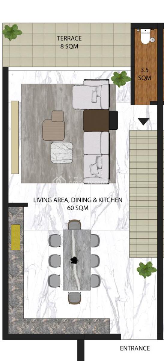 Off Plan Luxurious 2 Bedroom Apartments with Bq & World Class Amenitie, Lekki Phase 1, Lekki, Lagos, Flat / Apartment for Sale