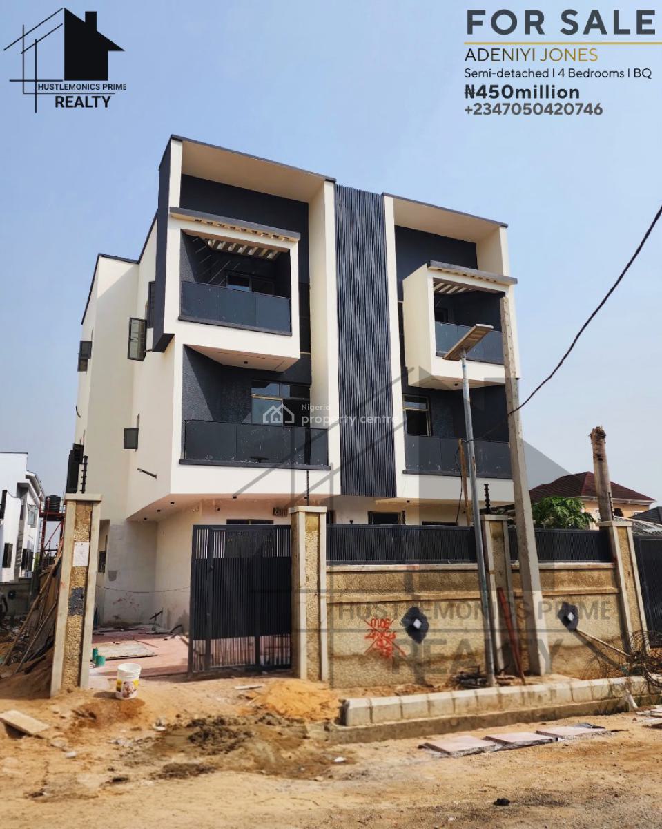4 Bedroom Semi Detached Duplex, Adeniyi Jones, Ikeja, Lagos, Semi-detached Duplex for Sale
