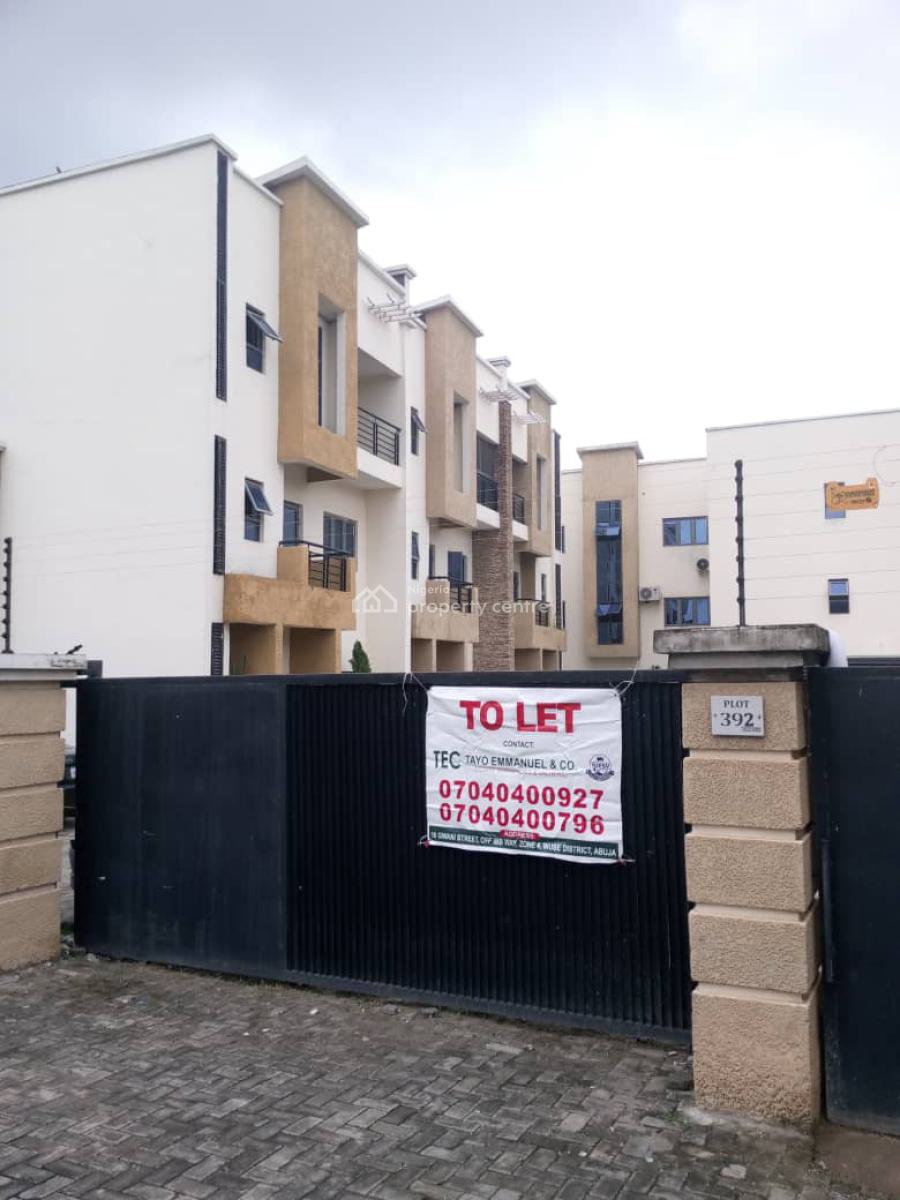 4 Bedroom Terraced Duplex with Bq, Lento Aluminum, Life Camp, Abuja, Terraced Duplex for Rent