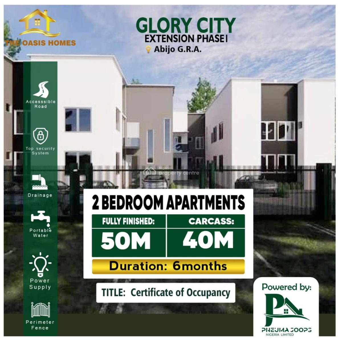 Affordable 2 Bedroom Apartment, Abijo, Lekki, Lagos, Block of Flats for Sale