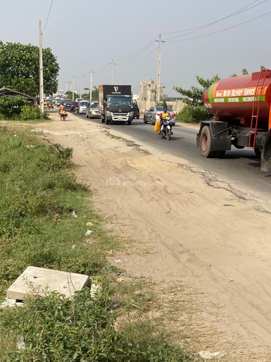 Commercial 2500sqm Dry Land Directly Facing The Major Express, Okun-ajah, Ajah, Lagos, Commercial Land for Rent