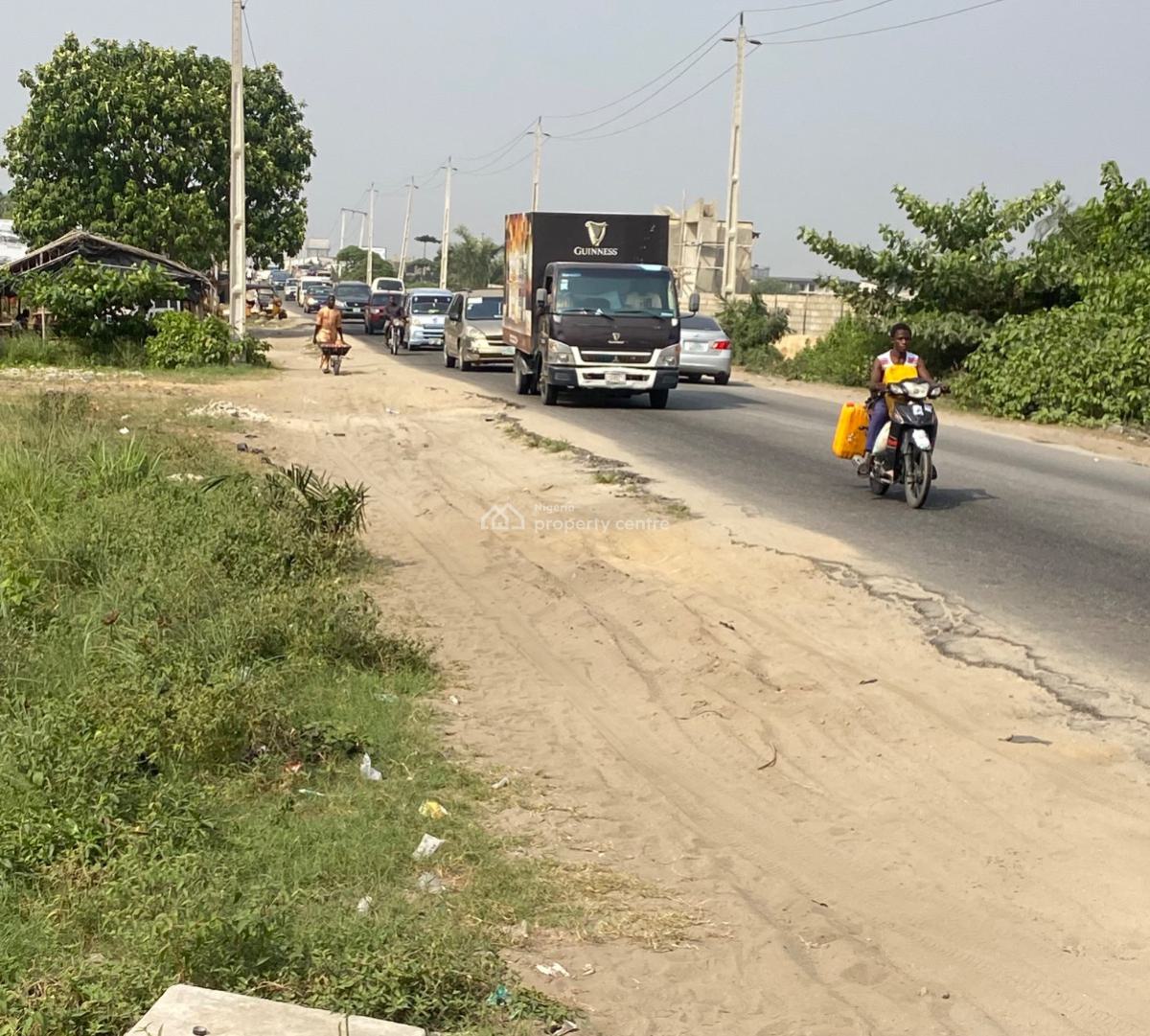 Commercial 2500sqm Dry Land Directly Facing The Major Express, Okun-ajah, Ajah, Lagos, Commercial Land for Rent