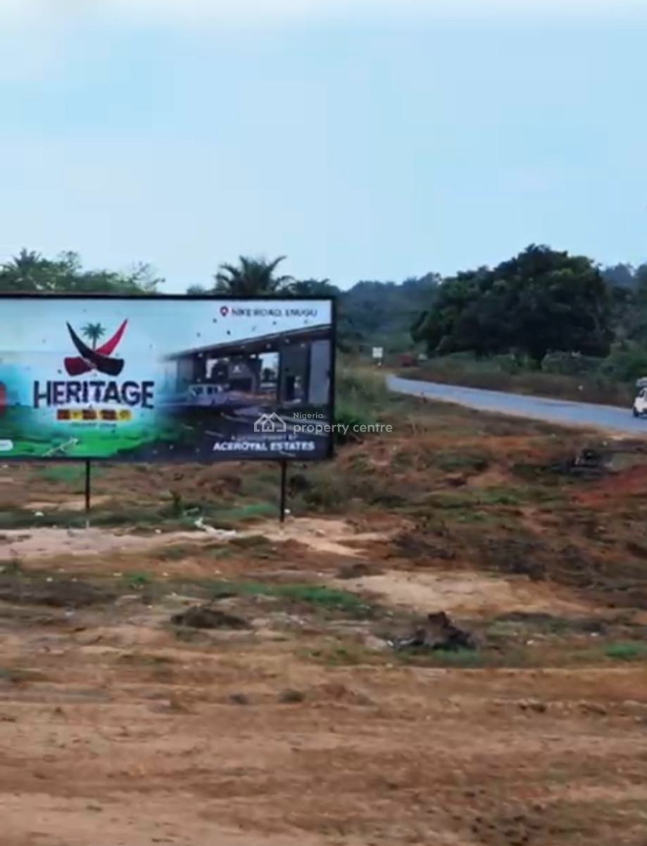 Govt. Approved Estate with Approved Layout Facing Road, Heritage Estate, Directly Facing Nike Road, Enugu, Enugu, Mixed-use Land for Sale