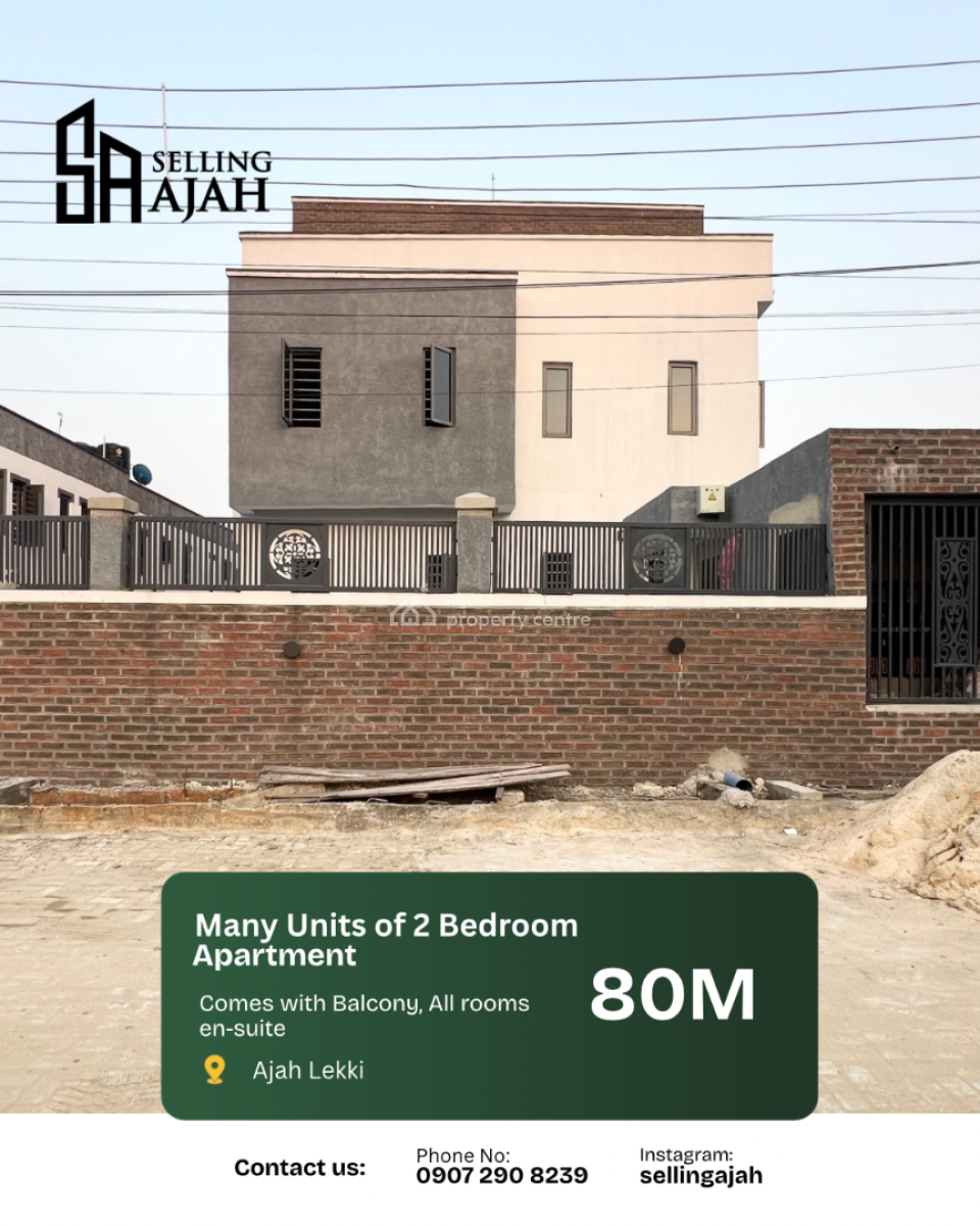 Many Units Pay and Move in Very Spacious in a Secured Estate with Code, Sangotedo, Ajah, Lagos, Block of Flats for Sale