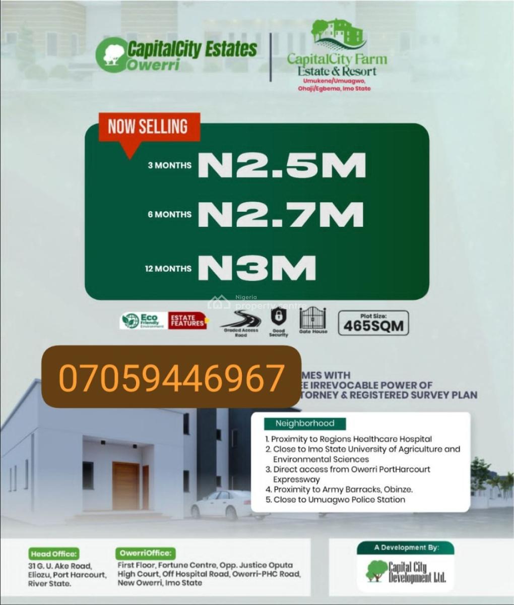 Plots of Affordable Land, Umuokanne / Umuagwo, Ohaji/egbema, Imo, Mixed-use Land for Sale