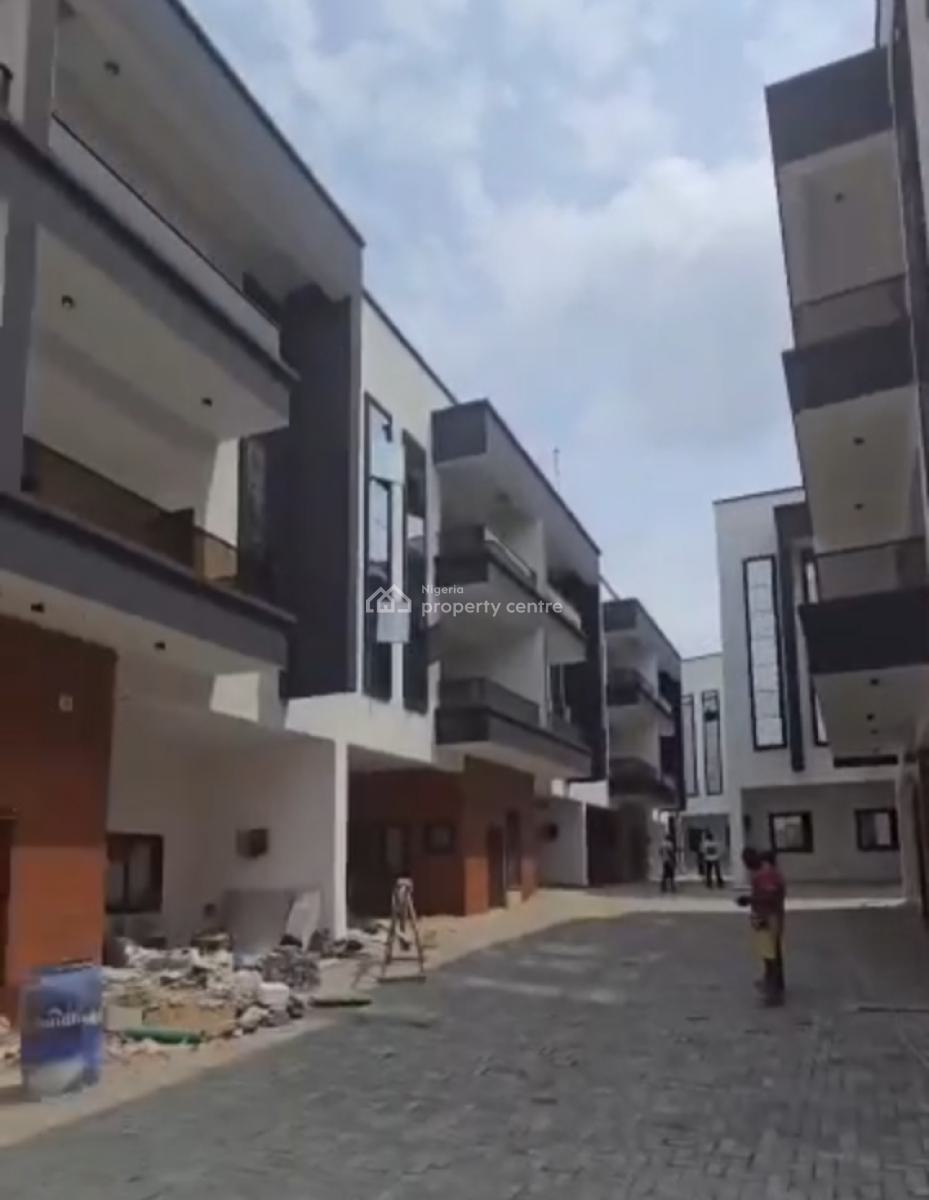 Serviced Newly Built 4 Bedroom Terrace Duplex with a Room Bq Estate, Off Allen Ikeja By Alade Market, Allen, Ikeja, Lagos, Terraced Duplex for Rent